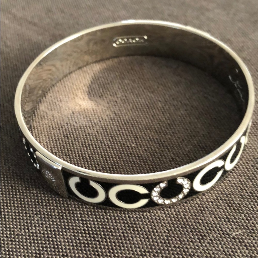 COPY - Coach black and white C bracelet